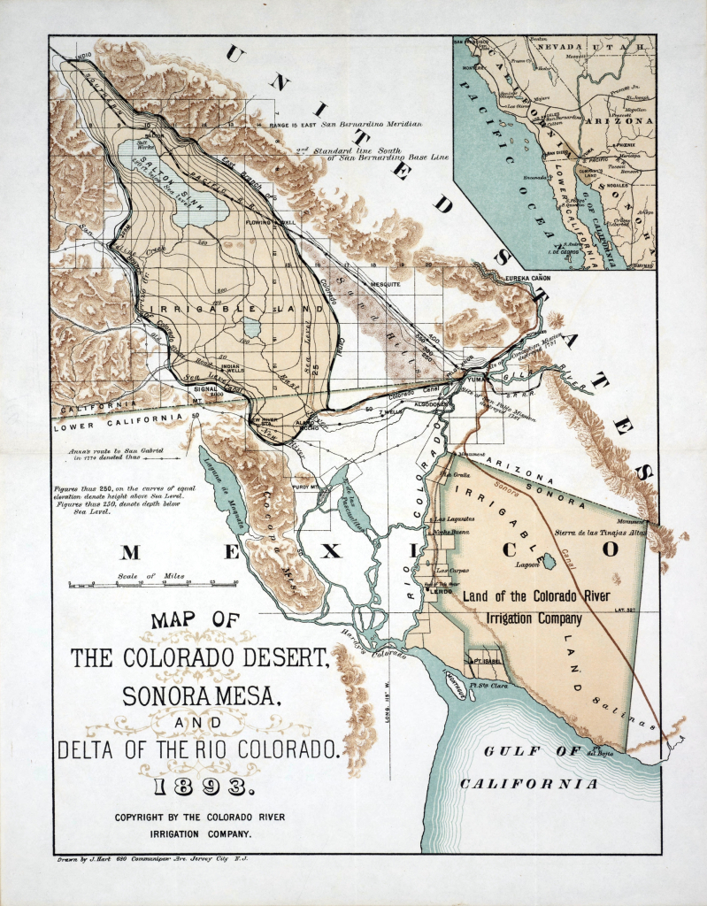 View Colorado River Salton Sea Map Background